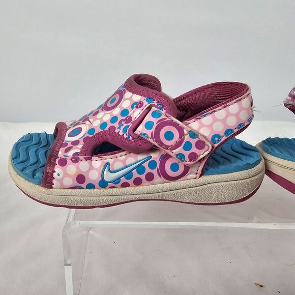 Nike Lil' Sunray Adjust II Protect Toddler 5C Pink Polka Dot 313057 161 - Picture 8 of 16